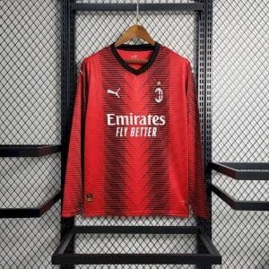 AC Milan 2023_24 Home Long Sleeves Jersey