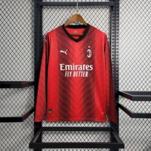 AC Milan 2023_24 Home Long Sleeves Jersey