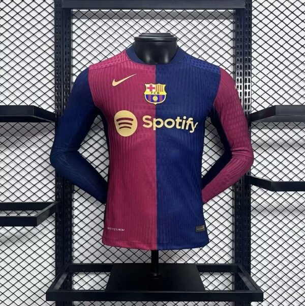Barcelona 202425 Home Long Sleeves Jersey Player Version