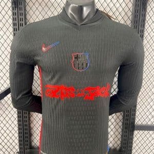 Barcelona 202425 Travis Scott Edition Away Long Sleeves Jersey Player Version