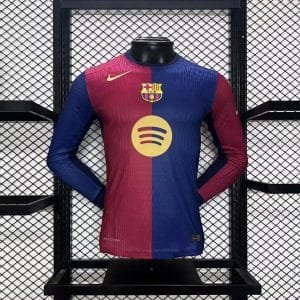 Barcelona 202425 Home Long Sleeves Jersey Player Version