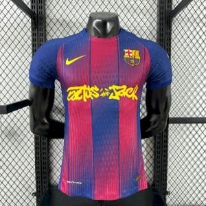 Barcelona 202526 Travis Scott Edition Home Jersey Player Version