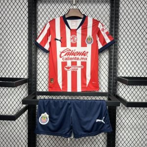 Chivas 2024_25 Home Kids Kit