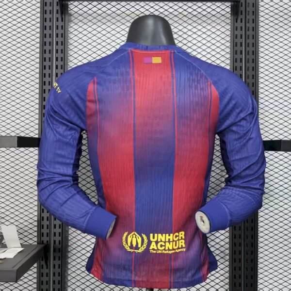 Barcelona 202526 Home Long Sleeves Jersey Player Version