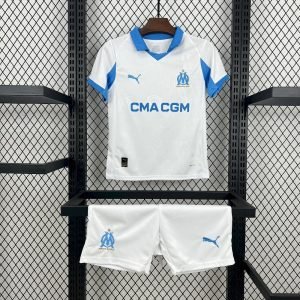 Olympique Marseille 2025_26 Home Kids Kit