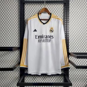 Real Madrid 202324 Home Long Sleeves Jersey