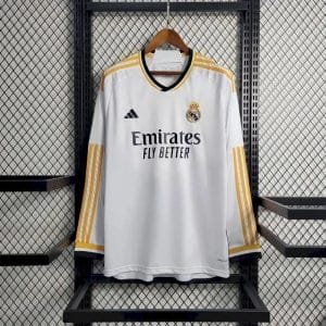 Real Madrid 202324 Home Long Sleeves Jersey