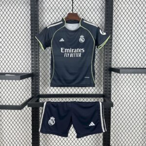 Real Madrid 2025_26 Away Kids Kit