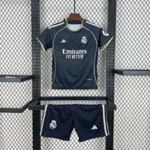Real Madrid 2025_26 Away Kids Kit