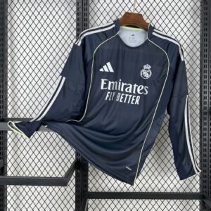 Real Madrid 2025_26 Away Long Sleeves Jersey