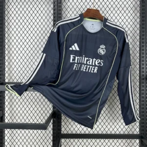 Real Madrid 2025_26 Away Long Sleeves Jersey