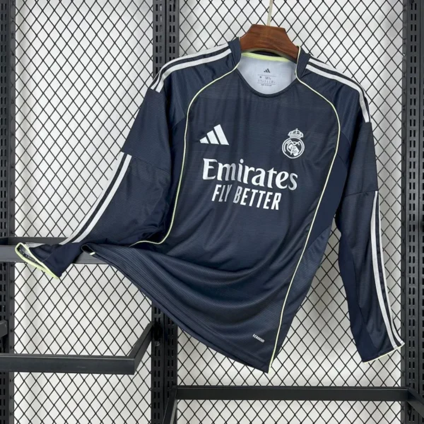 Real Madrid 2025_26 Away Long Sleeves Jersey