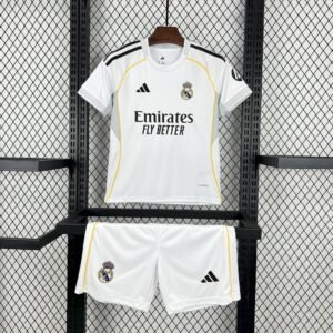 Real Madrid 2025_26 Home Kids Kit