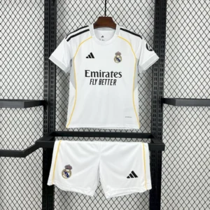 Real Madrid 2025_26 Home Kids Kit