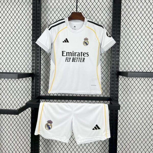 Real Madrid 2025_26 Home Kids Kit Real Madrid 2025_26 Home Kids Kit
