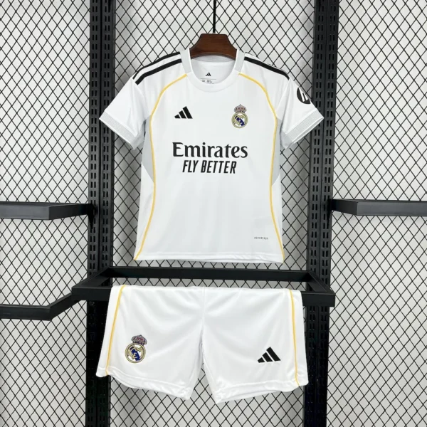 Real Madrid 2025_26 Home Kids Kit