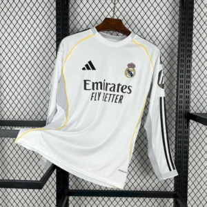Real Madrid 2025_26 Home Long Sleeves Jersey