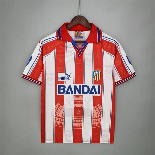 Atletico Madrid 1996:97 Home Retro Jersey Atletico Madrid 1996/97 Home Retro Jersey