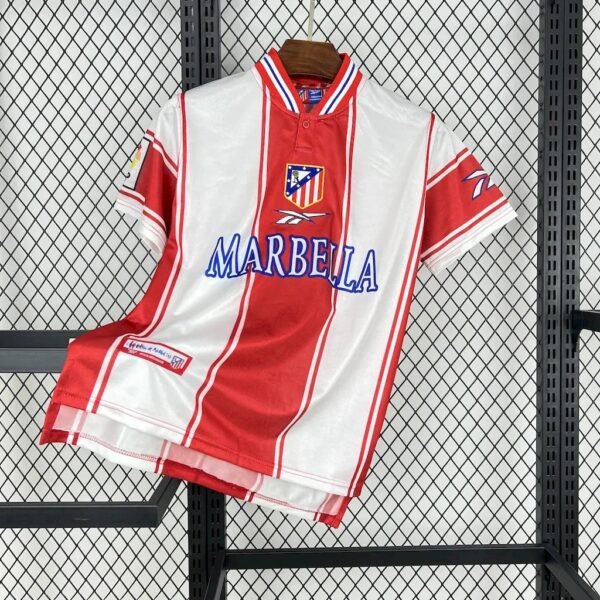 Atletico Madrid 1999:00 Home Retro Jersey Atletico Madrid 1999/00 Home Retro Jersey
