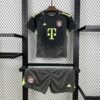 Bayern Munich 2025/26 Black Goalkeeper Kids Kit