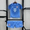 Bayern Munich 2025/26 Blue Goalkeeper Kids Kit