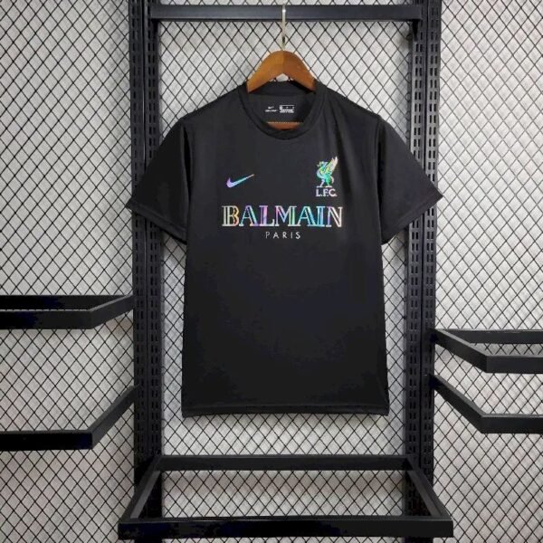Men’s Liverpool 2024:25 Balmain Co-Branded Edition T-shirt Men’s Liverpool 2024/25 Balmain Co-Branded Edition T-shirt