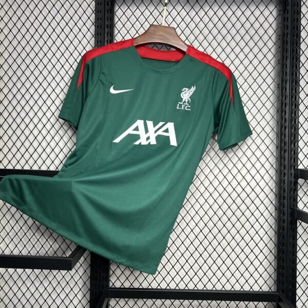 Men’s Liverpool 2024:25 Pre-match training dark green Jersey Men’s Liverpool 2024/25 Pre-match training dark green Jersey