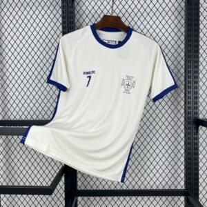 Men’s Portugal 2025/26 C Ronaldo European Cup cheering T-shirt Jersey