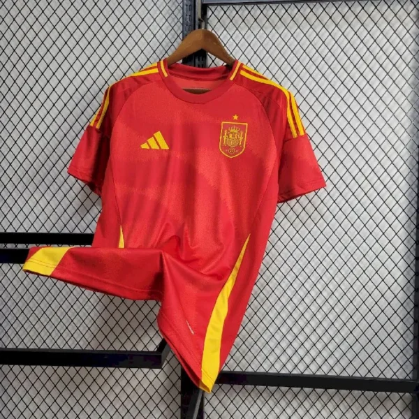 Men’s Spain 2024:25 Euro Home Jersey Men’s Spain 2024/25 Euro Home Jersey