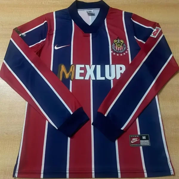 1996-1997 Chivas Away Long Sleeve Retro Soccer Jersey Retro Chivas 1996/97 Away Long Sleeves Jersey