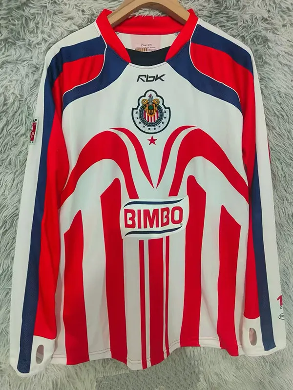 Retro Chivas 2006/07 Home Long Sleeves Jersey