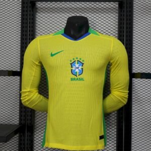 Brazil 2025/26 Home Long Sleeve Jersey Player Version