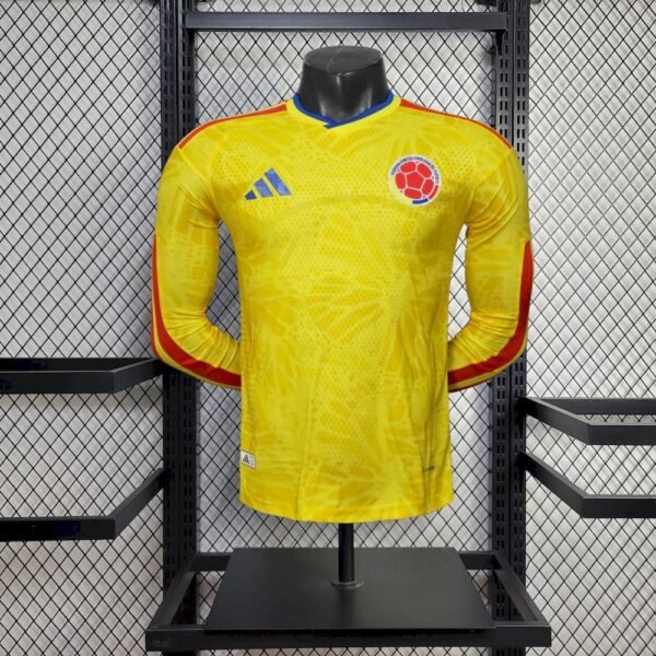 Colombia 2026 World Cup Home Long Sleeve Jersey Player Version