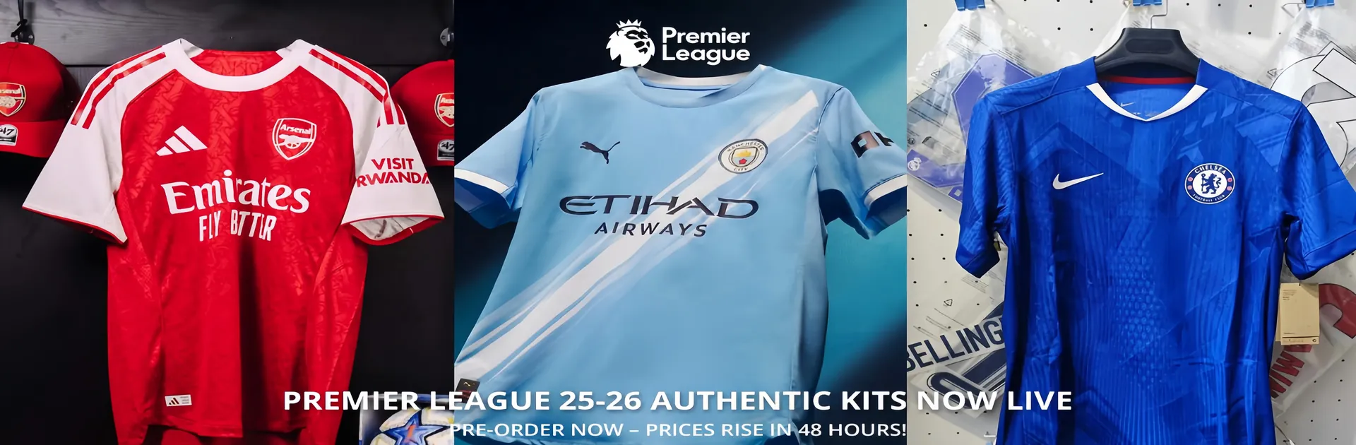 Premier-League-Slide Jerseys de tus equipos favoritos de la Premier League