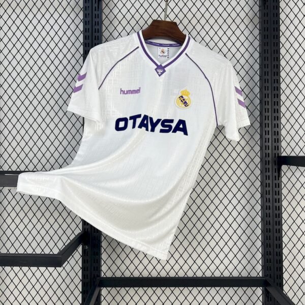 Real Madrid 1990 Home Retro Jersey Real Madrid 1990 Home Retro Jersey