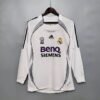 Real Madrid 2006 Home Long Sleeves Retro Jersey Real Madrid 2006 Home Long Sleeves Retro Jersey