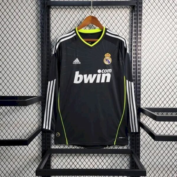 Real Madrid 2010 Away Long Sleeves Retro Jersey