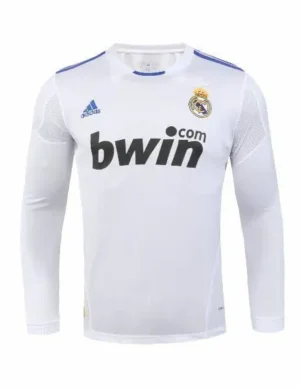 Real Madrid 2010 Home Long Sleeves Retro Jersey