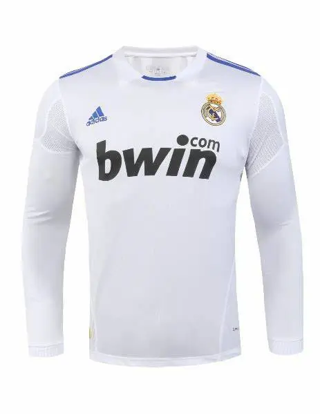 Real Madrid 2010 Home Long Sleeves Retro Jersey
