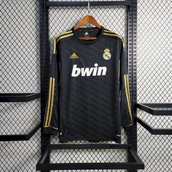Real Madrid 2011 Away Long Sleeves Retro Jersey