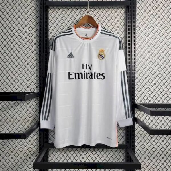 Real Madrid 2013 Home Long Sleeve Retro Jersey Real Madrid 2013 Home Long Sleeve Retro Jersey