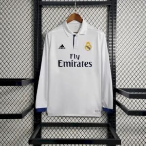 Real Madrid 2016 Home Long Sleeves Retro Jersey