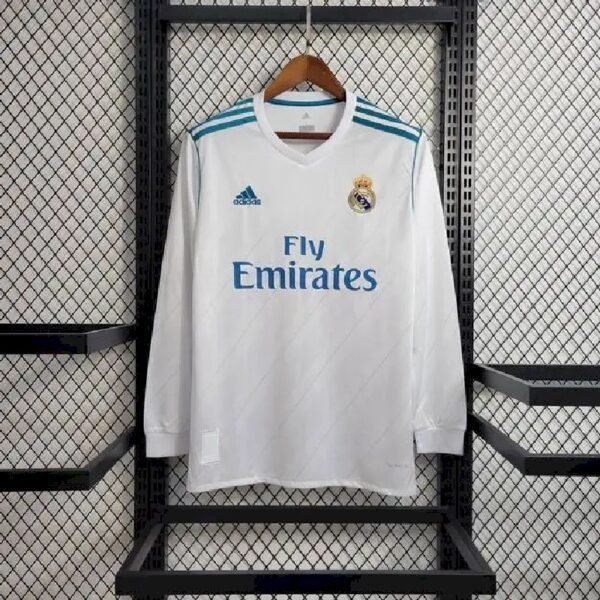 Real Madrid 2017 Home Long Sleeve Retro Jersey